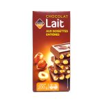 CHOCOLAT LAIT NOISETTES ENTIÈRES 200G LP